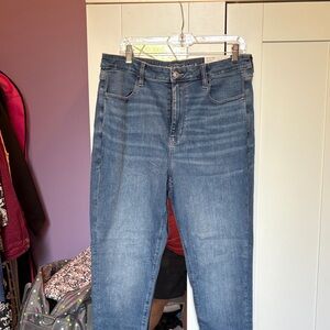 American Eagle Outfitters High Rise Blue Jeans